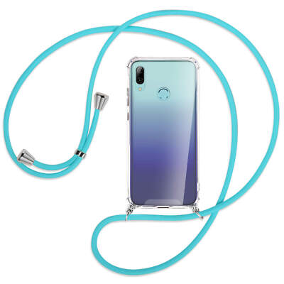 Handykette für Huawei P Smart 2019, Honor 10 Lite türkis Hülle mit Band Kordel