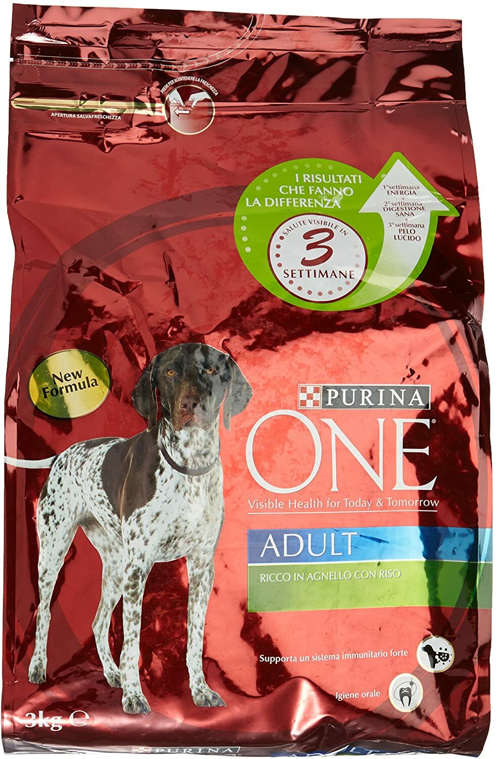 PURINA ONE DOG CROCCHETTE 3 KG ADULT AGNELLO RISO CROCCANTINI CANE SACCO 2024