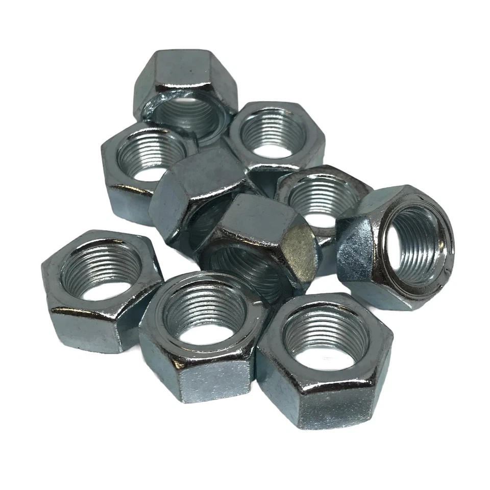 THUNDERFIX 5/8 - 18UNF Full Nut BS 1768 Grade 1 Zinc Plated (Pack of 10)