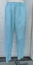 Vtg 1980s 90s Gitano Light Blue High Waist Crinkle Pants Pocket Pants XL