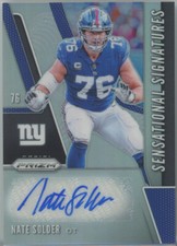 2019 Panini Prizm Sensational Signatures #SE-NAS Nate Solder Giants Auto