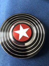 RelxUS Captain America Bouclier Métal Main Fidget Spinner pour Enfant Adulte Base Noir