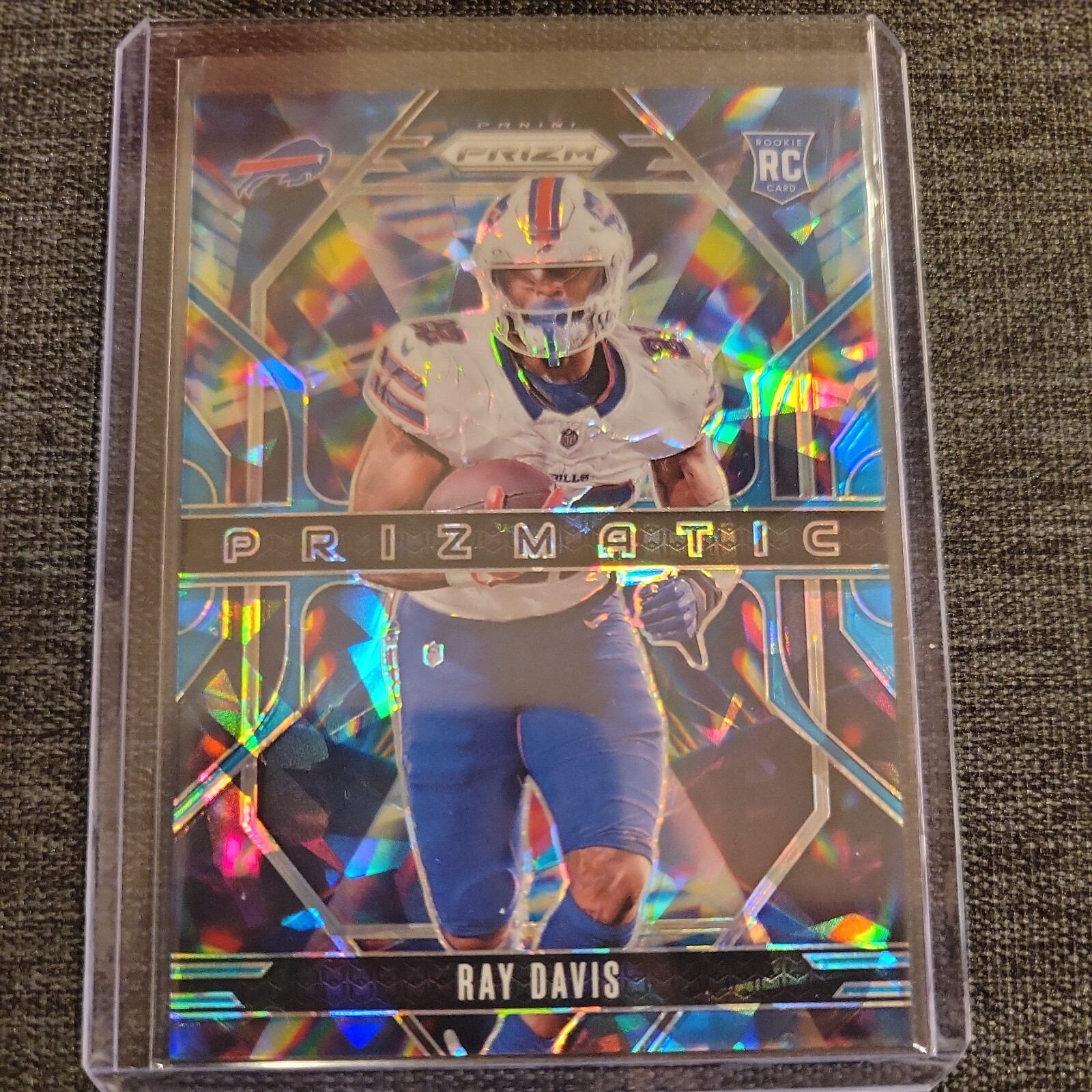 RAY DAVIS 2024 Prizm Blue Ice Prizmatic /99 RC Buffalo Bills