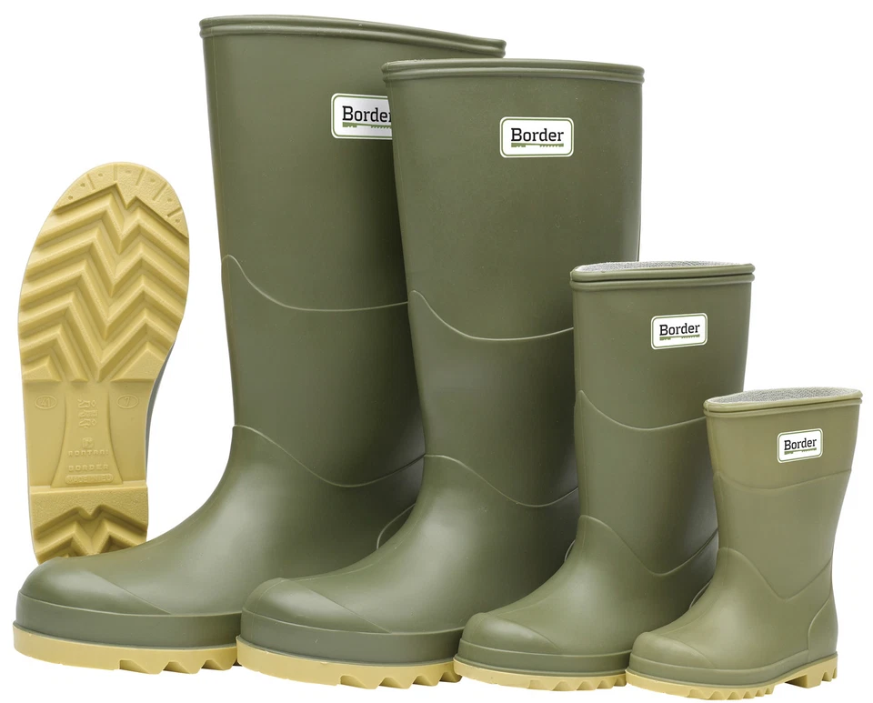 Border Original Wellington Boots, Mens Ladies Kids Infants Waterproof Wellies
