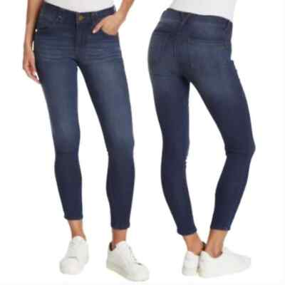 Democracy Women's Ab Technology Crop Ankle Skinny Jeans Blue - Main Image