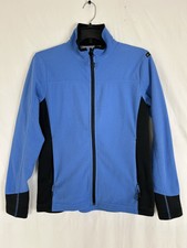Womens Haglofs Windstopper Polartec Fleece Jacket Zip Size Eu40 Us 8 Blue Black