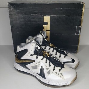 lebron x elite white gold