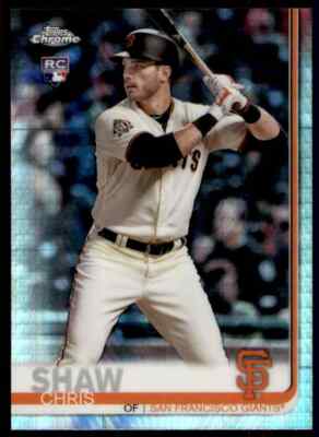 2019 Topps Chrome Prism RC Refractor Chris Shaw San Francisco Giants #173