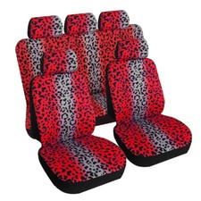 Universal Stretch Car Seat Cover Leopard Auto Front Rear Seat Protector Cover