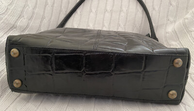 Genuine MULBERRY Black Embossed Croc Leather Bag Handbag | eBay