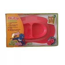 Nuby Sure Grip 100 Silicone Miracle Mat Section Plate BPA PVC Phthalate Free New