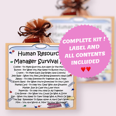 Human Resources Manager Survival Kit - lustige Neuheit Geschenk & Karte | geheimer Weihnachtsmann