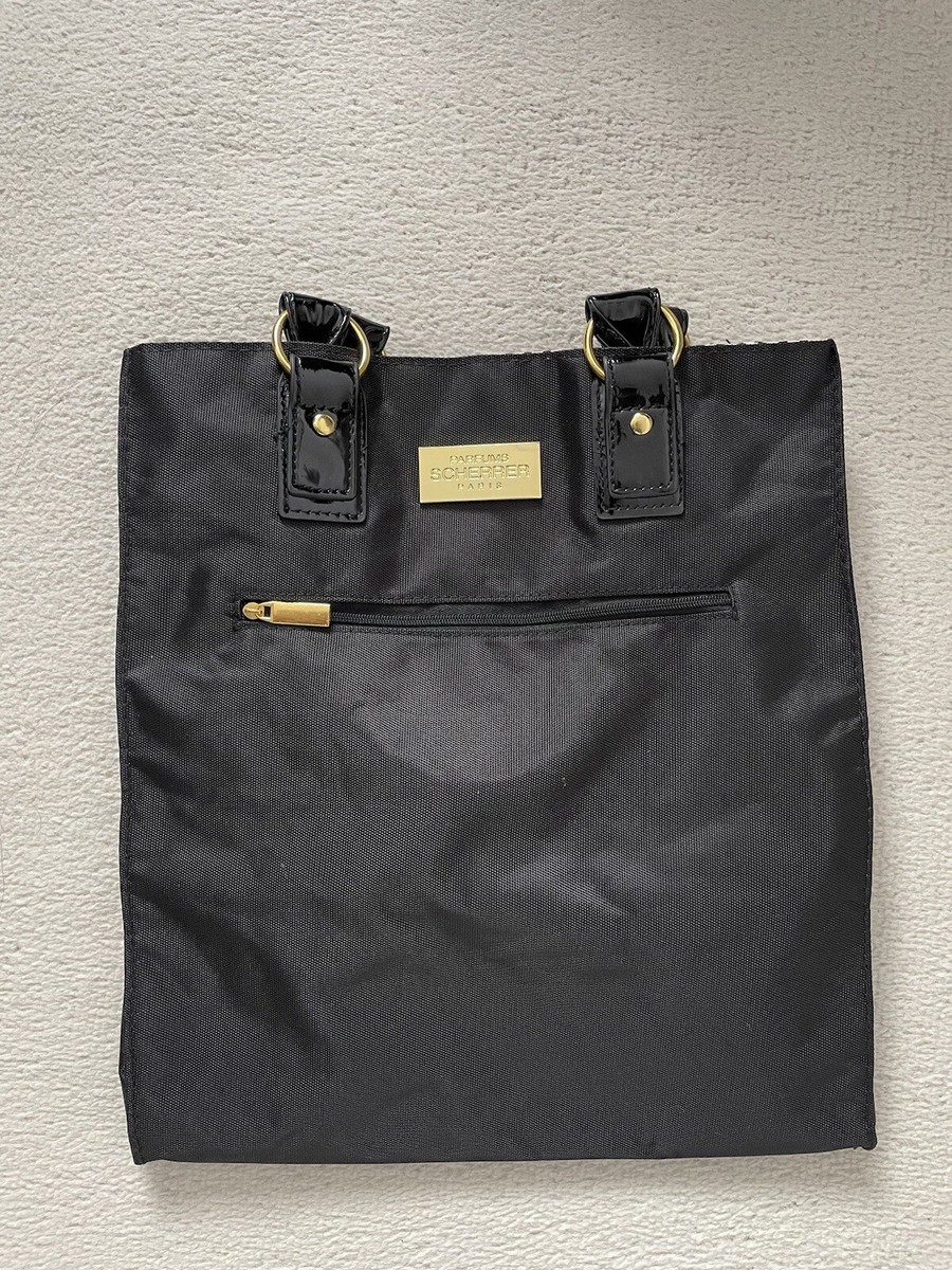 Jean-Louis Scherrer Shoulder Tote Ladies Handbag Detachable Strap Black