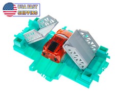 Magic Twisting Flexible Race Car Tracks - Automatic Draw Bridge 4 Way Connector