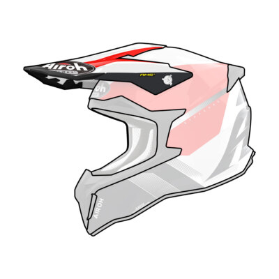 Frontino Helm Airoh Strycker Blazer Weiß Rot
