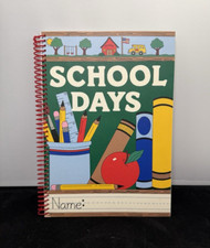 NEW School Memories Album Book Spiral Keepsake Pockets Scrapbook PreK- 12th Med