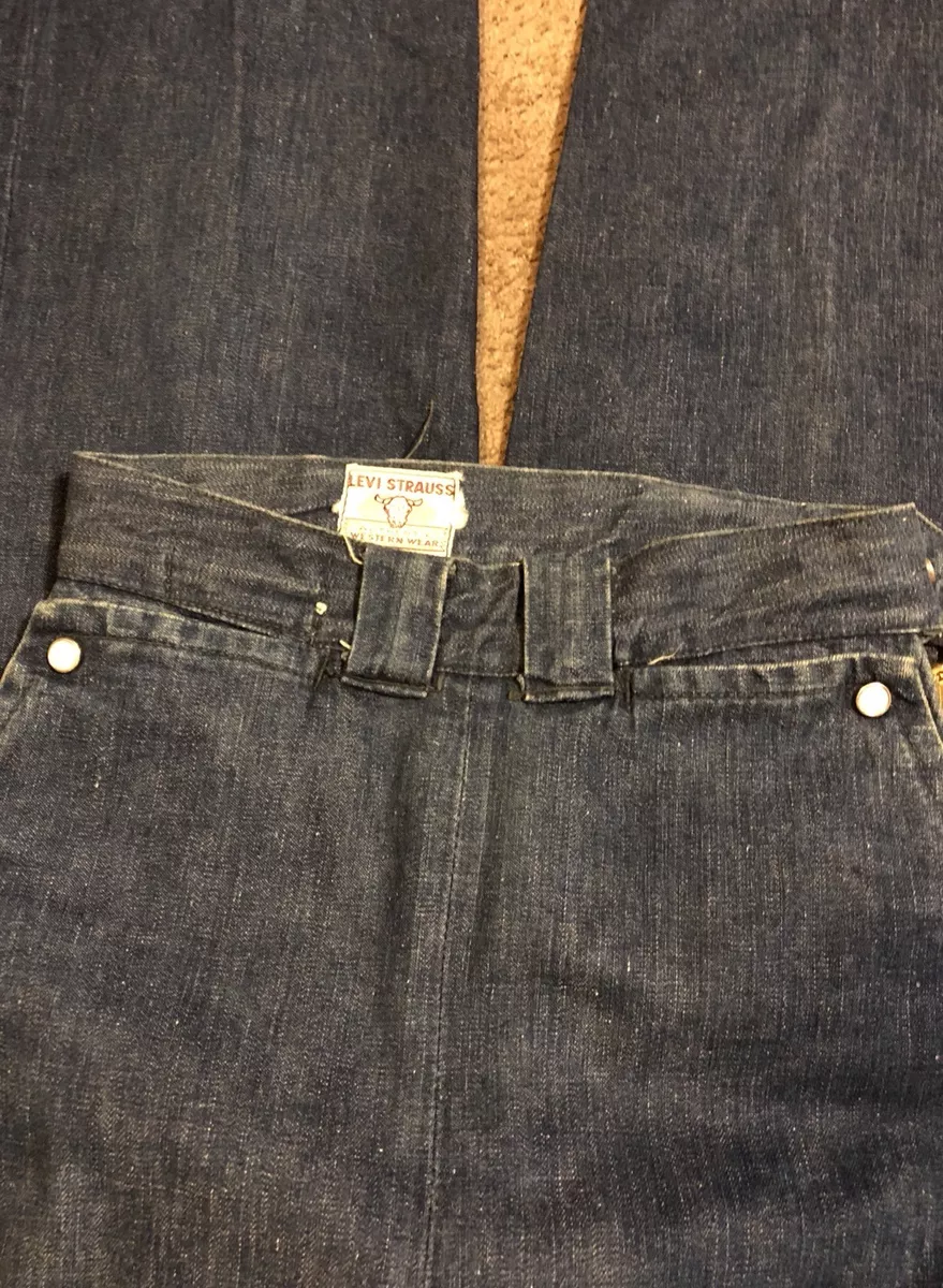 True Vintage 1950s Levi Strauss Western Wear Sanforized Short Horn Denim 501