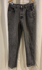 VINTAGE LEE CHARCOAL WASH USA MADE DENIM JEANS WOMENS SIZE 36x36
