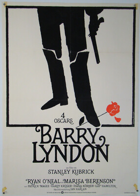 Barry Lyndon STANLEY KUBRICK, RYAN O'NEAL 1975 Filmplakat DIN A1