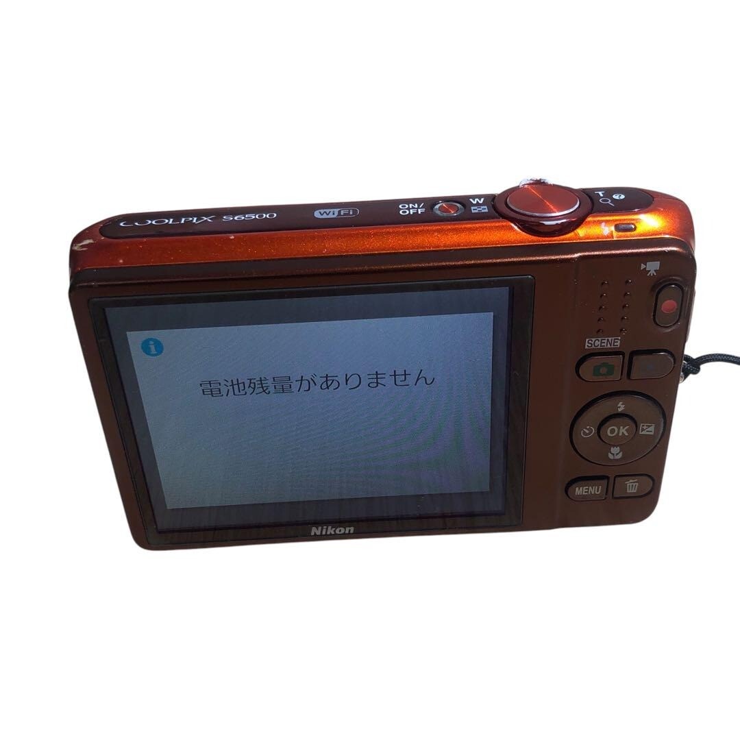 JUNK Nikon COOLPIX S6500 orange 16.0MP Digital Camera FROM