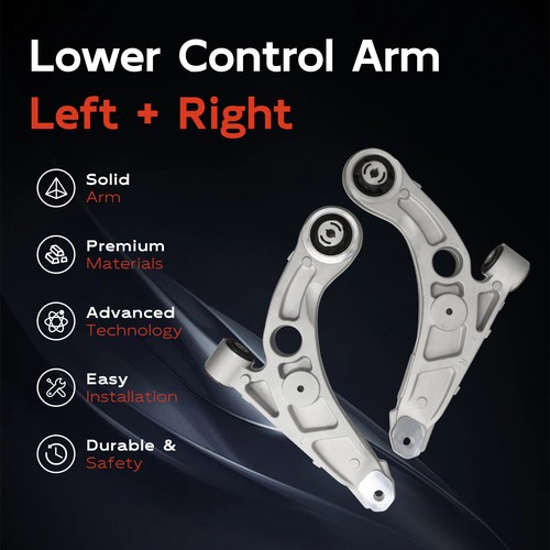 2x Front Lower Control Arms Left + Right for 2019-2023 Jeep Cherokee - Picture 2 of 11