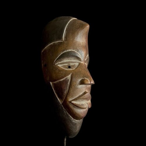 Masques africains en bois masque d'art mural igbo masque facial tribal africain - G1024 - Photo 1 sur 24