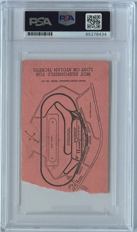 1981 Daytona 500 Ticket SIGNED By Winner Richard Petty PSA DNA Autographed COA - Image 3 of 3