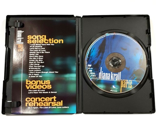 Diana Krall ~ Live In Paris (2002 DVD) - Concert Insert - Digital Surround Sound - Picture 2 of 3