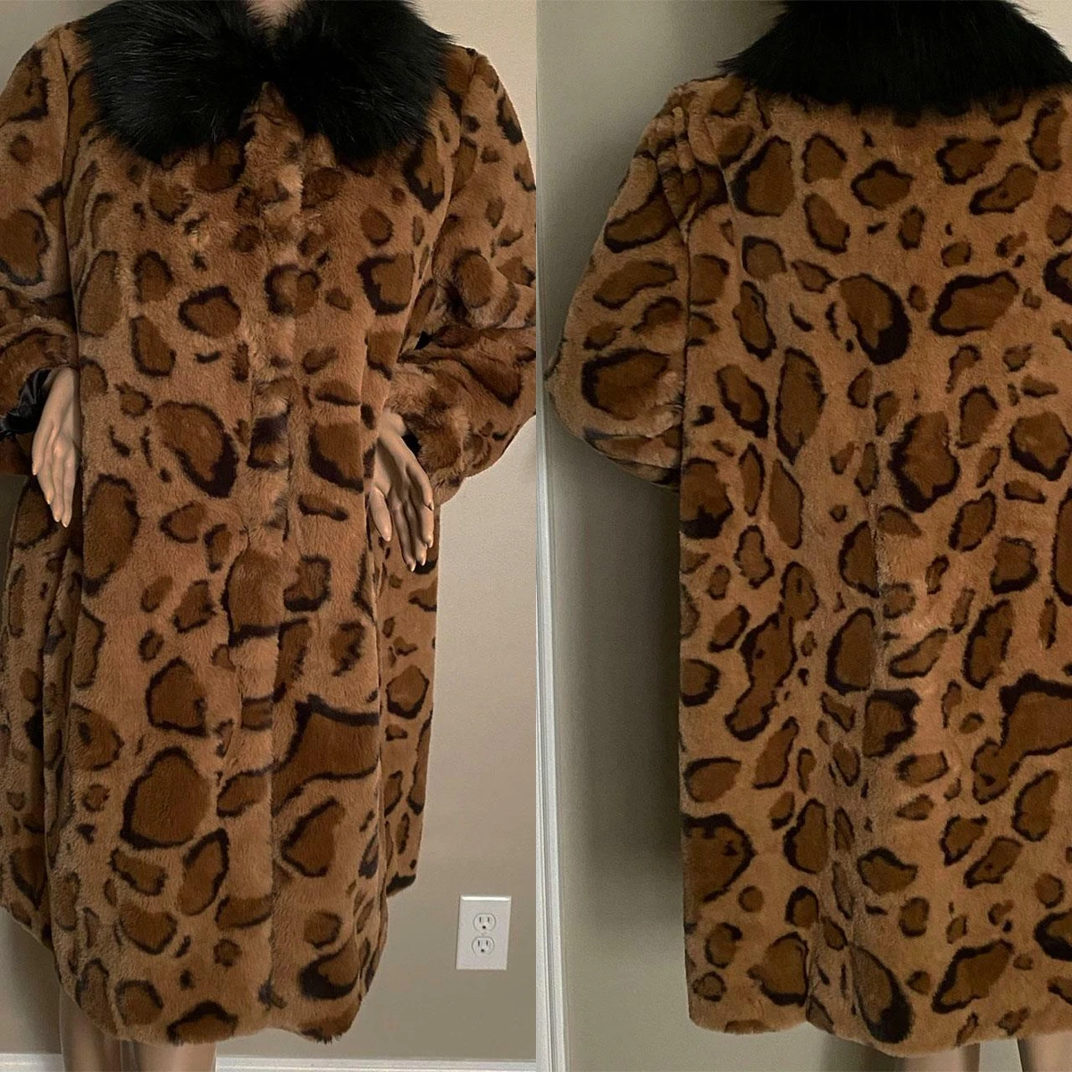Dennis basso leopard clearance jacket