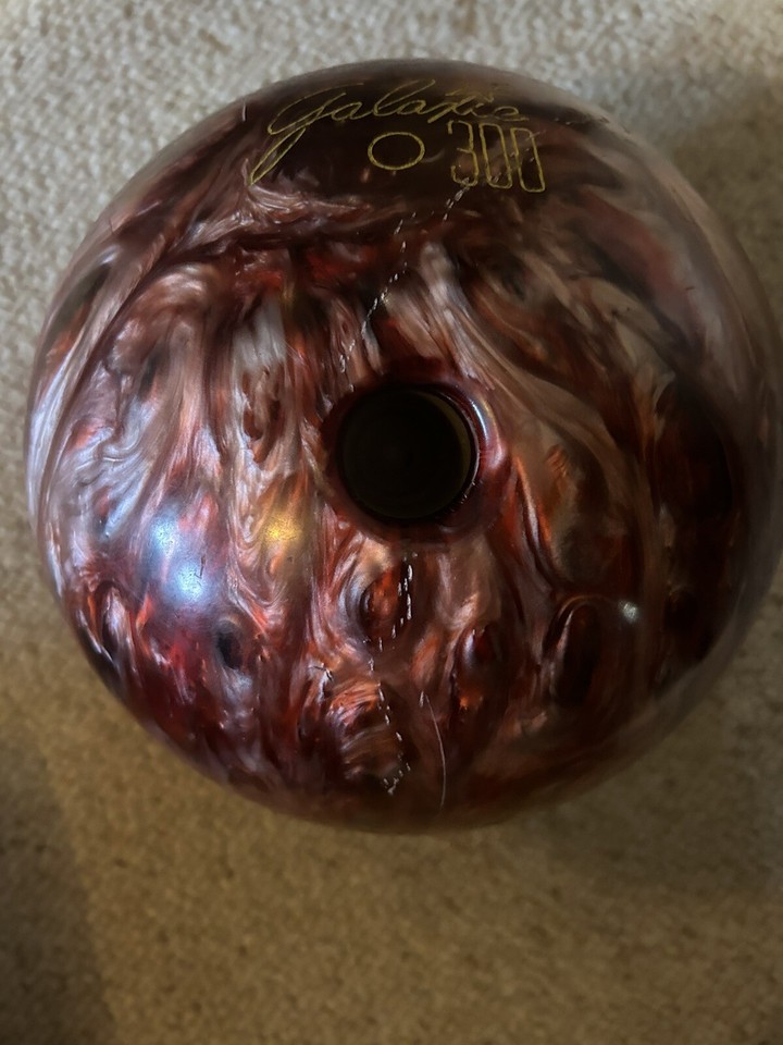 Ebonite Galaxie 300 Bowling Ball 14 Lbs Maroon Metallic Swirl eBay