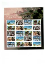 Scott#5475-5479, Enjoy the great Outdoors -Pane of 20 Forever Stamps- 2020 - MNH