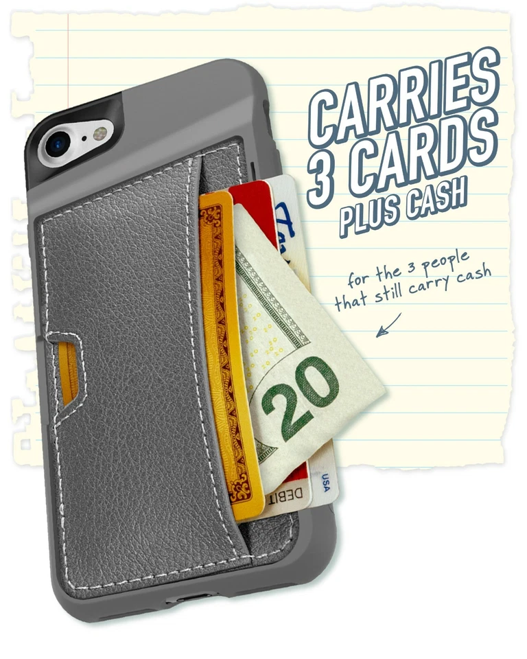 Funda tipo billetera inteligente con soporte para iPhone 8/7/8+/7+ y SE (2022/2020)  Foto 3 de 4