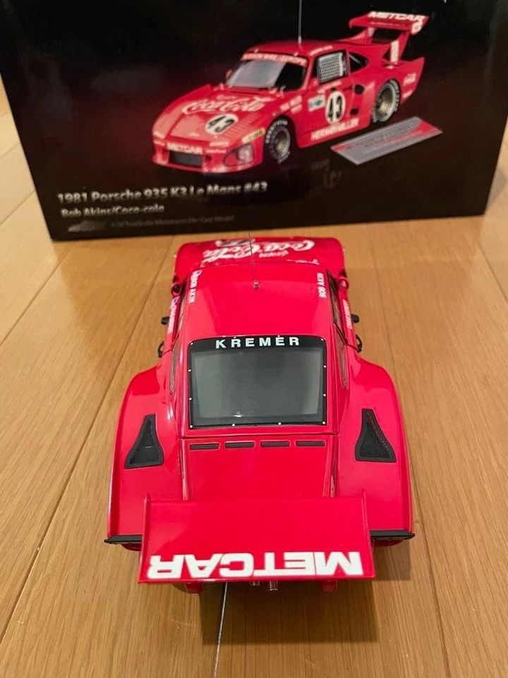 TrueScale Miniatures 1/18 Porsche 935K3 1981 Le Mans #43 Coca-Cola Diecast Car - Immagine 3 di 4