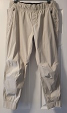 Eddie Bauer Rainier Jogger - Beige Women's Sz 12 Zip pockets Drawstring EUC