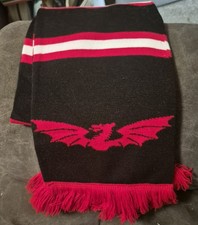 Dragons / Scarlets Rugby Union Scarf. Red And Black. Brand New Without Tags.