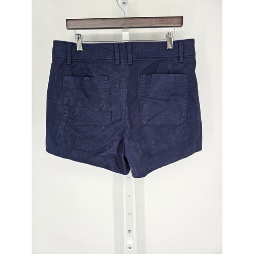 A New Day Womens Sz 14 Classic Chino Flat Front Shorts Navy Blue - Picture 2 of 3