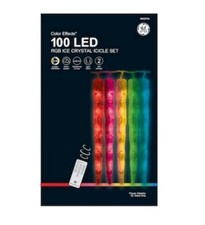 GE Color Effects 20 Ct 100 LED'S Color-Changing Christmas Icicle Lights 9.5 Ft