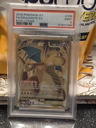 2016 Pokemon XY Evolutions #106 FA Dragonite EX PSA 9 MINT