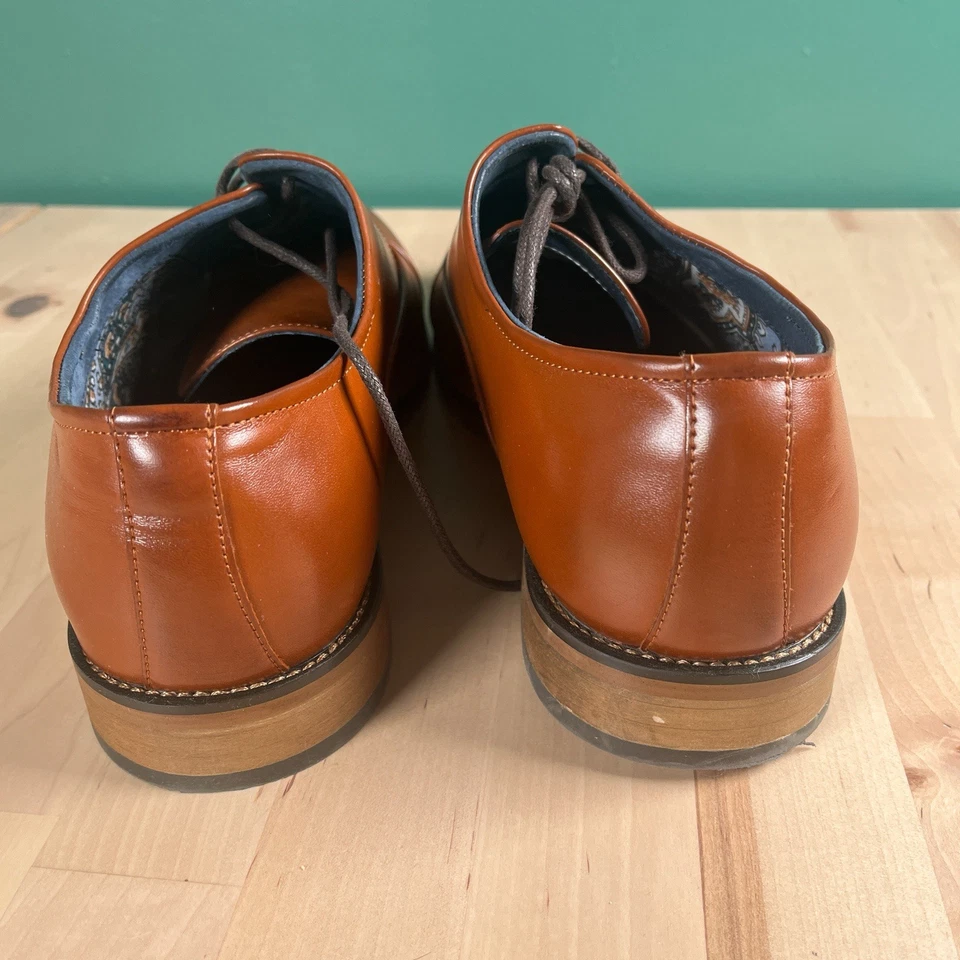 BRUNO MARC Нью-Йорк мужской Louis 2 коричневый Оксфорд платье обуви размер 10,5 шириной - Изображение 3 из 4