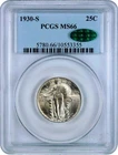 1930-S Standing Liberty Quarter PCGS MS66 CAC 25C