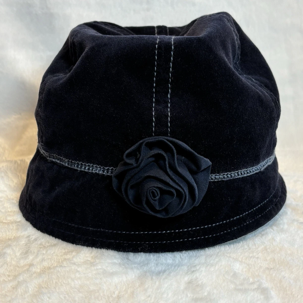 VTG Goorin Bros,Navy Blue,Luxury Wool, Womens Medium Hat Goorin Bros Gaucho Horse Adjustable Snapback Trucker Hat  main image 3