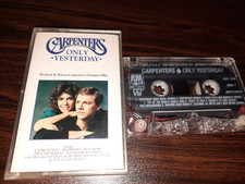 CARPENTERS- ONLY YESTERDAY - GREATEST HITS - CASSETTE TAPE ALBUM 1990