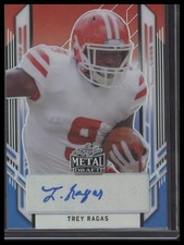 2021 Leaf Metal Draft #PA-TR1 Trey Ragas Portrait Autographs Rainbow RWB #/10