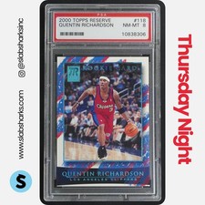 2000 TOPPS RESERVE #118 QUENTIN RICHARDSON RC ROOKIE /1499 PSA 8
