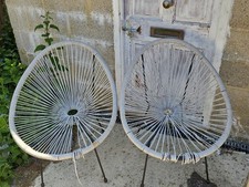 Garden Egg String Chairs Set 2. Spares Or Repairs 