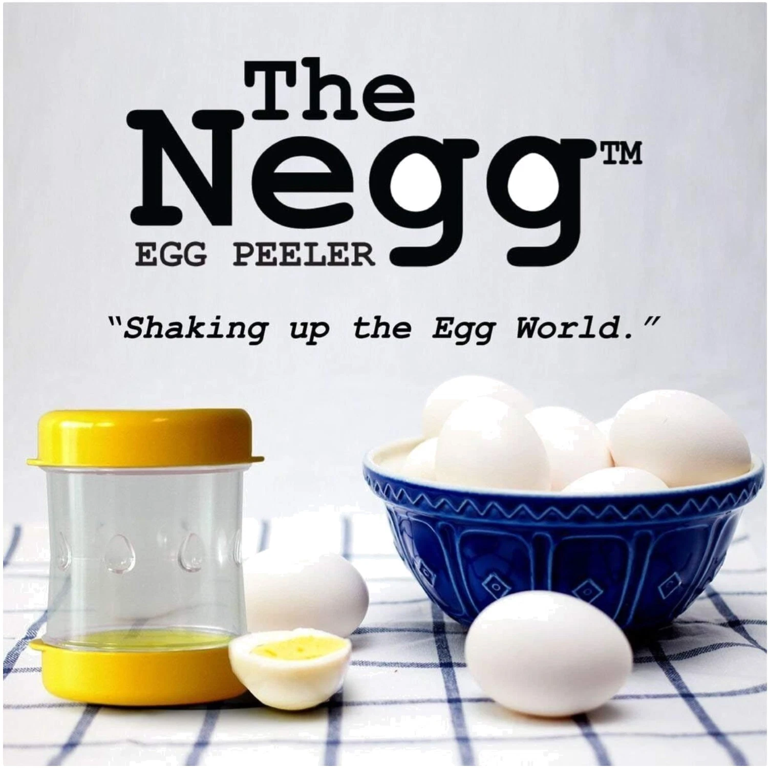 Compact Black Egg Peeler Tool