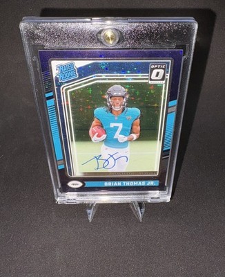 Brian Thomas Jr - Rated Rookie Star Refractor, On Card Auto, # d 1/42 1st Print