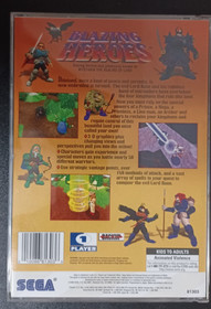 Blazing Heroes (Sega Saturn) - Rare w/ Man, Registration Card, Authentic, Tested