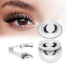 QUEWEL Reusable Magnetic Eyelashes with Applicator No Glue Needed Eyelashes