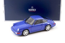 1:18 NOREV Porsche 911 (964) Carrera 4 Coupe 1990 Maritim Blue - Limited 504 pcs